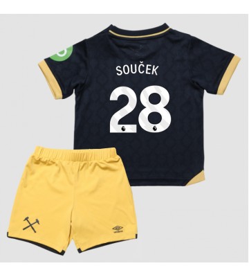 West Ham United Tomas Soucek #28 Tredjetrøje Børn 2025-26 Kortærmet (+ Korte bukser)